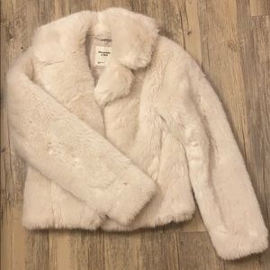 Abercrombie & Fitch Faux Fur Coat